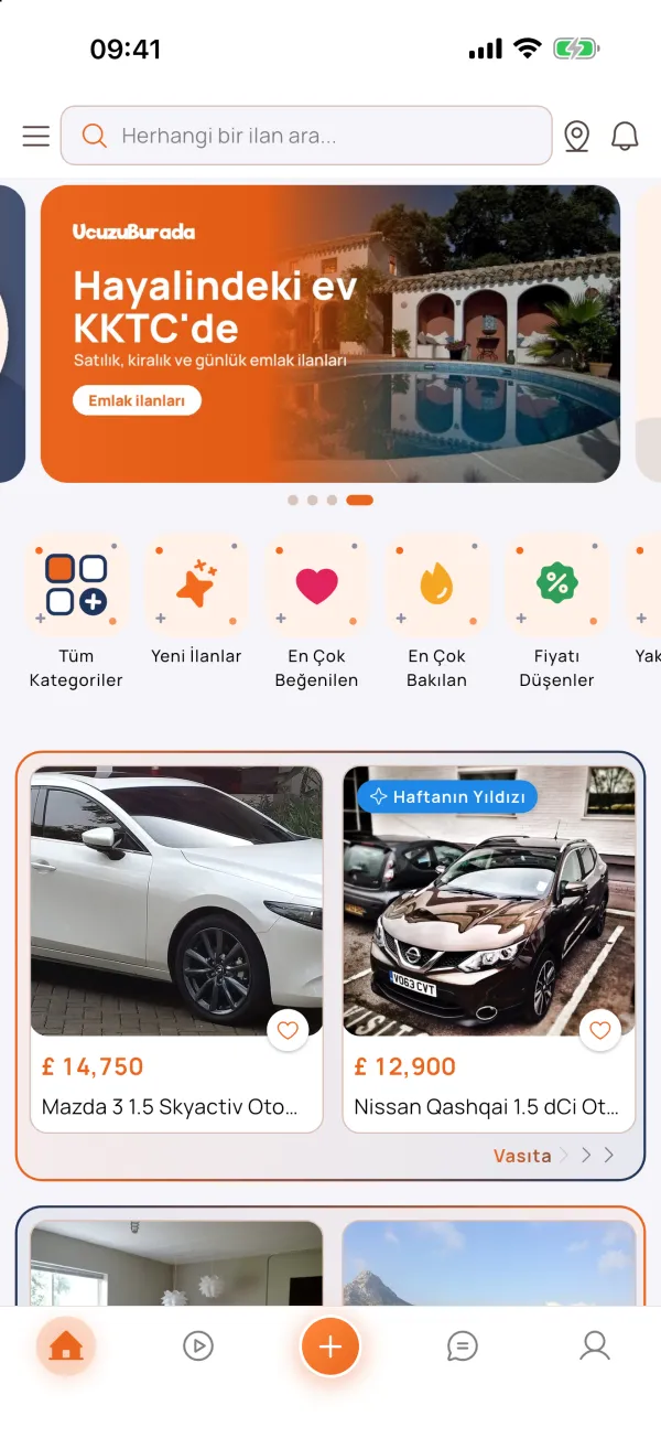 Ucuzu Burada mobile app, screen 1